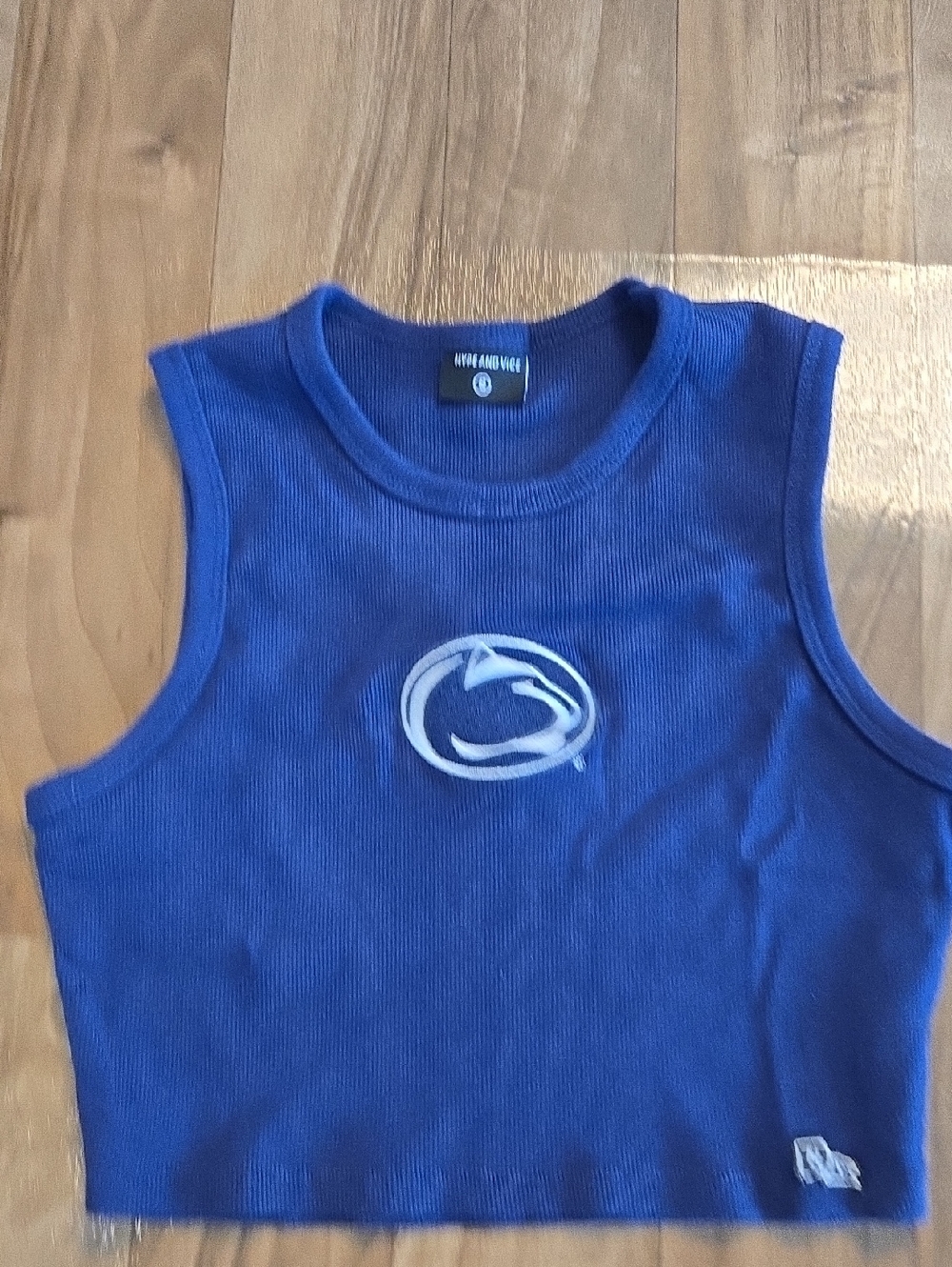 Girls' Royal Blue Cropped Tank Top